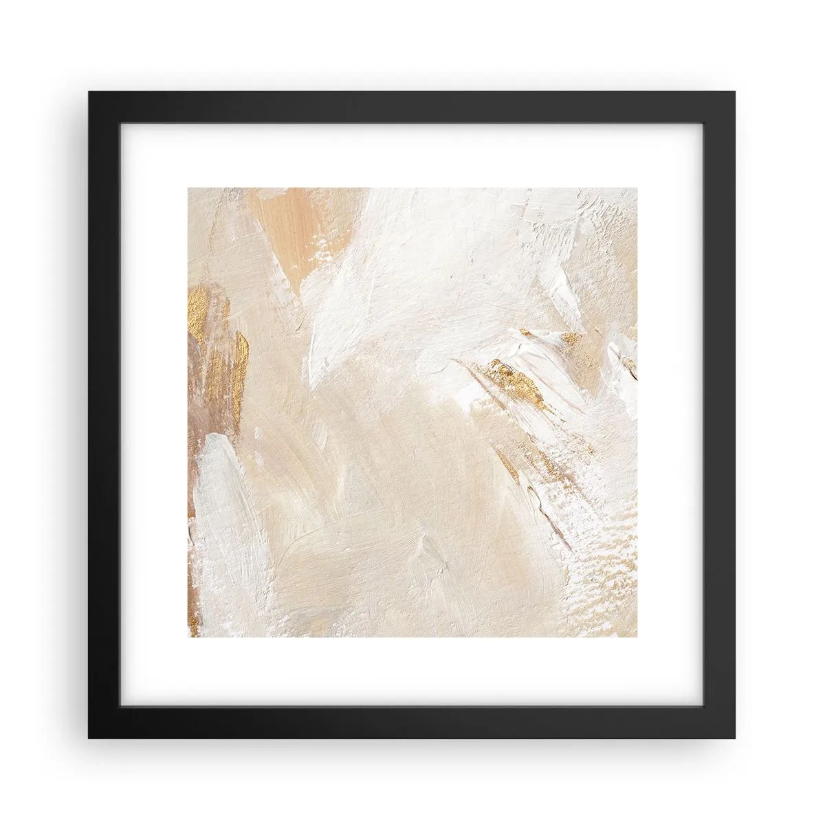 Affisch i svart ram - Pastellfärgad komposition - 30x30 cm