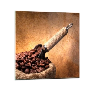 Glastavla - Bild på glas - I smakens källor - 70x70 cm