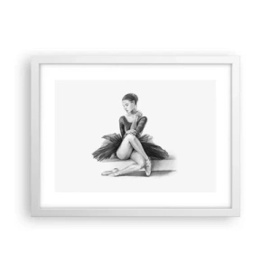 Affisch i vit ram - Förtrollad av dansen - 40x30 cm