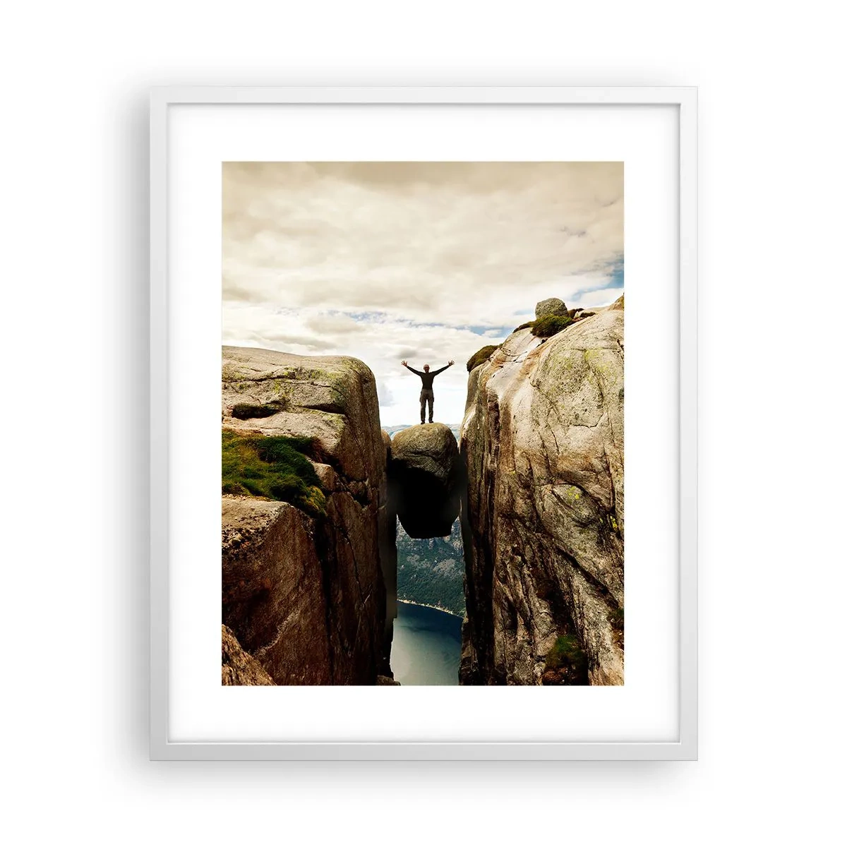 Affisch i vit ram - Hur jag mår?! - 40x50 cm