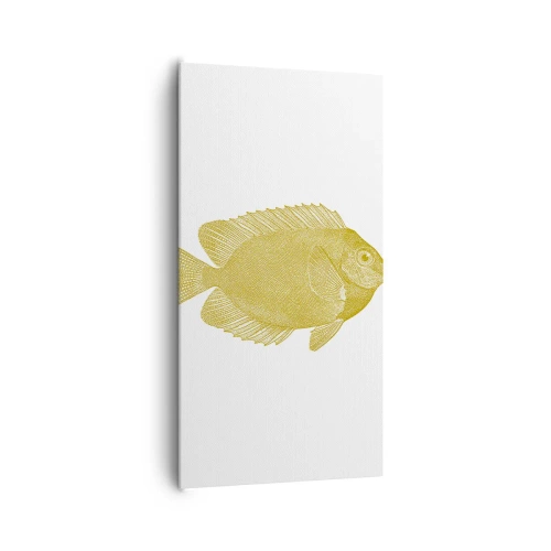 Canvastavla - Bild på duk - Fisk och det är allt - 65x120 cm
