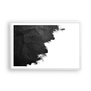 Affisch i vit ram - Element: jord - 91x61 cm