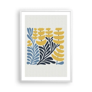 Affisch i vit ram - Solig rabatt - 50x70 cm