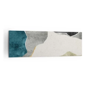 Canvastavla - Bild på duk - Mosaikkomposition med en guldtråd - 160x50 cm