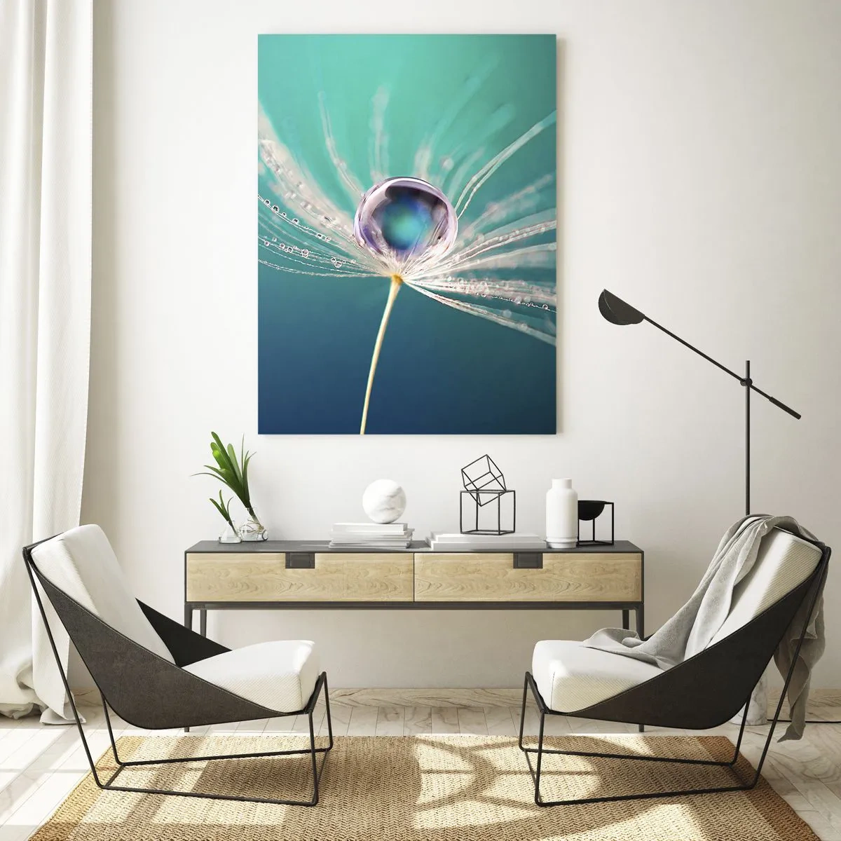 Glastavla - Bild på glas - Mystisk stund - 50x70 cm