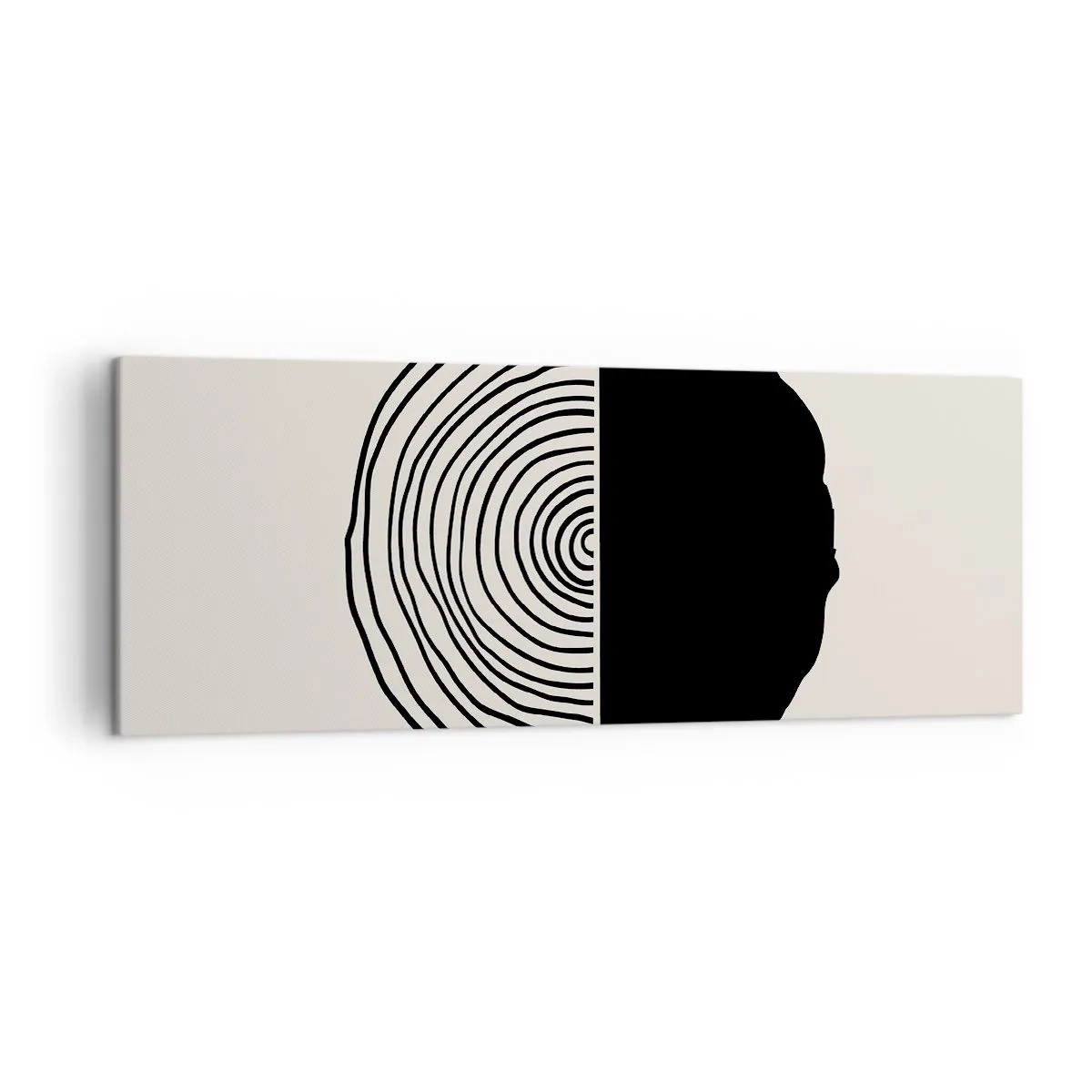 Canvastavla - Bild på duk - Hälften hälften - 140x50 cm