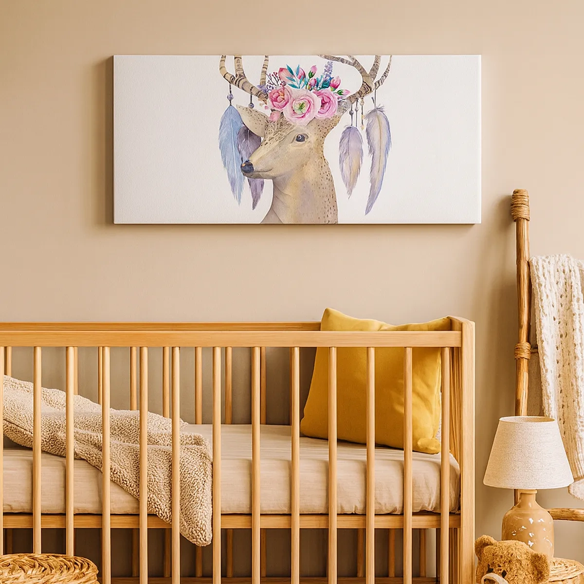 Canvastavla - Bild på duk - Själguide - delikat, oskyldig - 30x30 cm