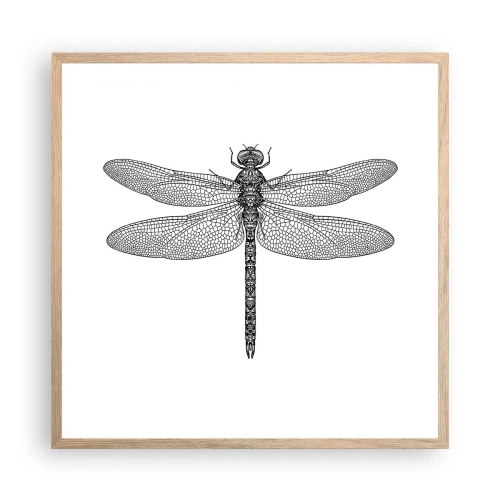 Affisch i ram av ljusek - Precision i naturen - 60x60 cm