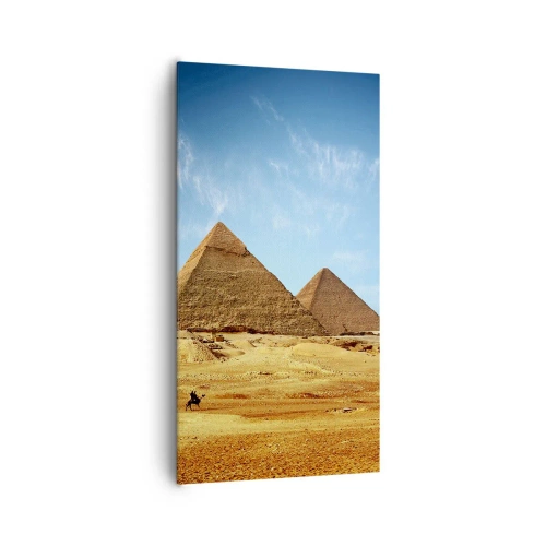 Canvastavla - Bild på duk - 40 sekler tittar på oss - 65x120 cm