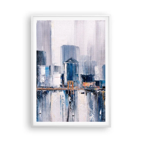 Affisch i vit ram - New York-impression - 70x100 cm