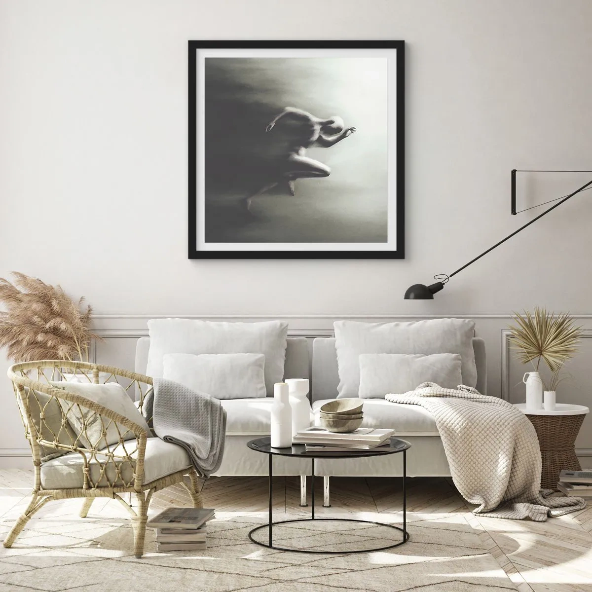 Affisch i svart ram - Omöjlig att stoppa - 60x60 cm