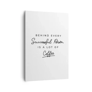 Canvastavla - Bild på duk - Framgångens hemlighet - 70x100 cm