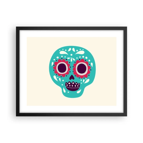 Affisch i svart ram - Livet - nöje till döden - 50x40 cm