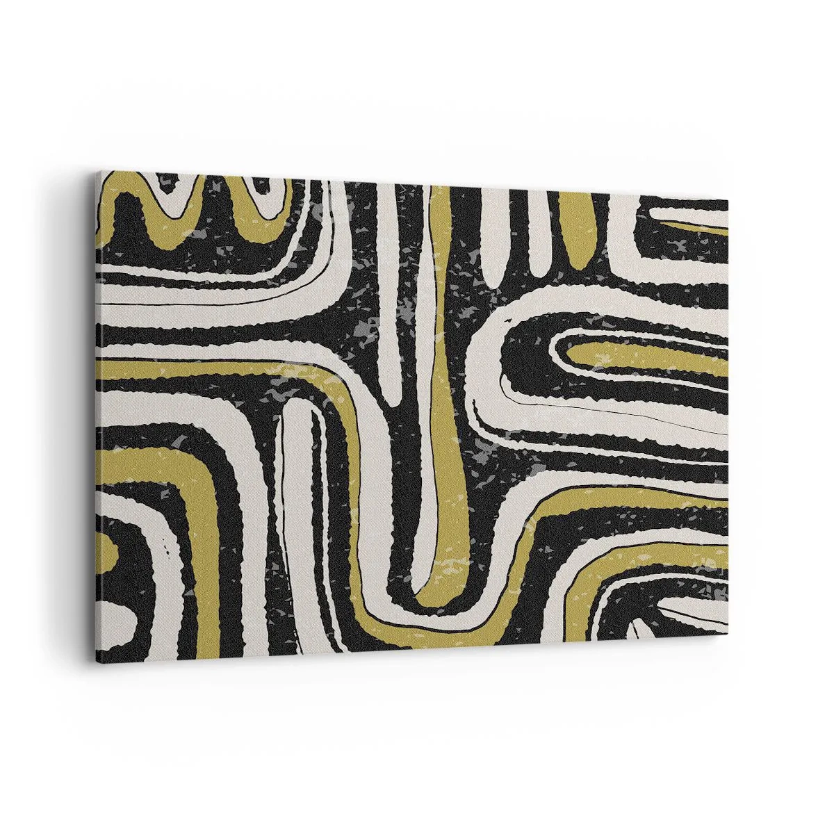 Canvastavla - Bild på duk - Komposition: stråk och gränder - 100x70 cm