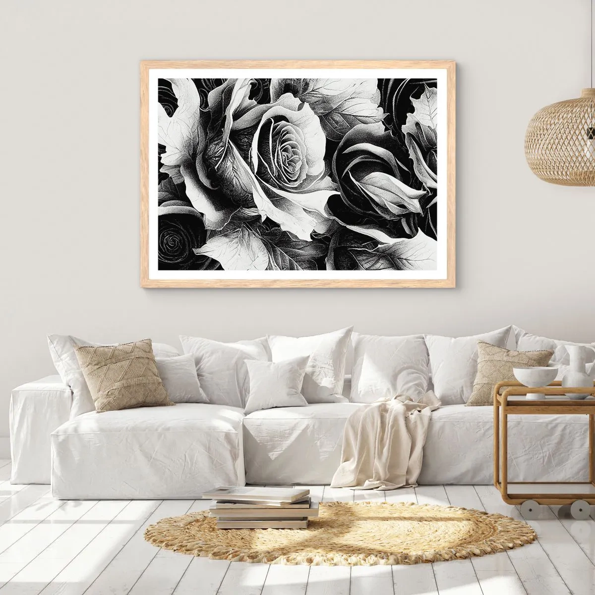 Affisch i ram av ljusek - Alltid drottningen - 100x70 cm