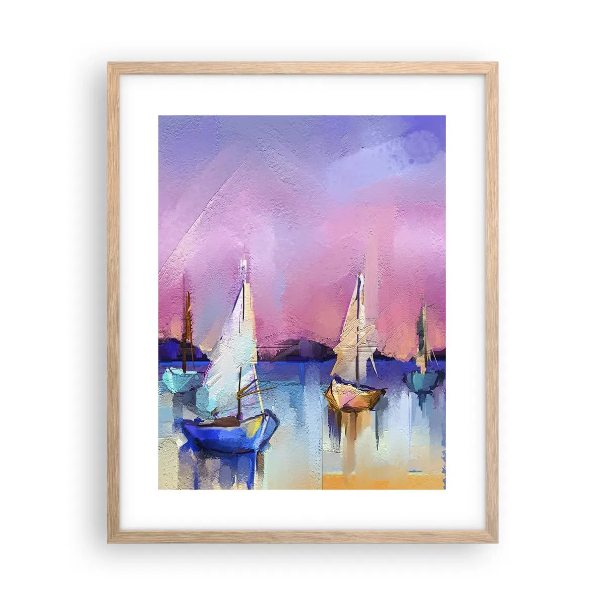 Affisch i ram av ljusek - Riktning: öppet vatten - 40x50 cm