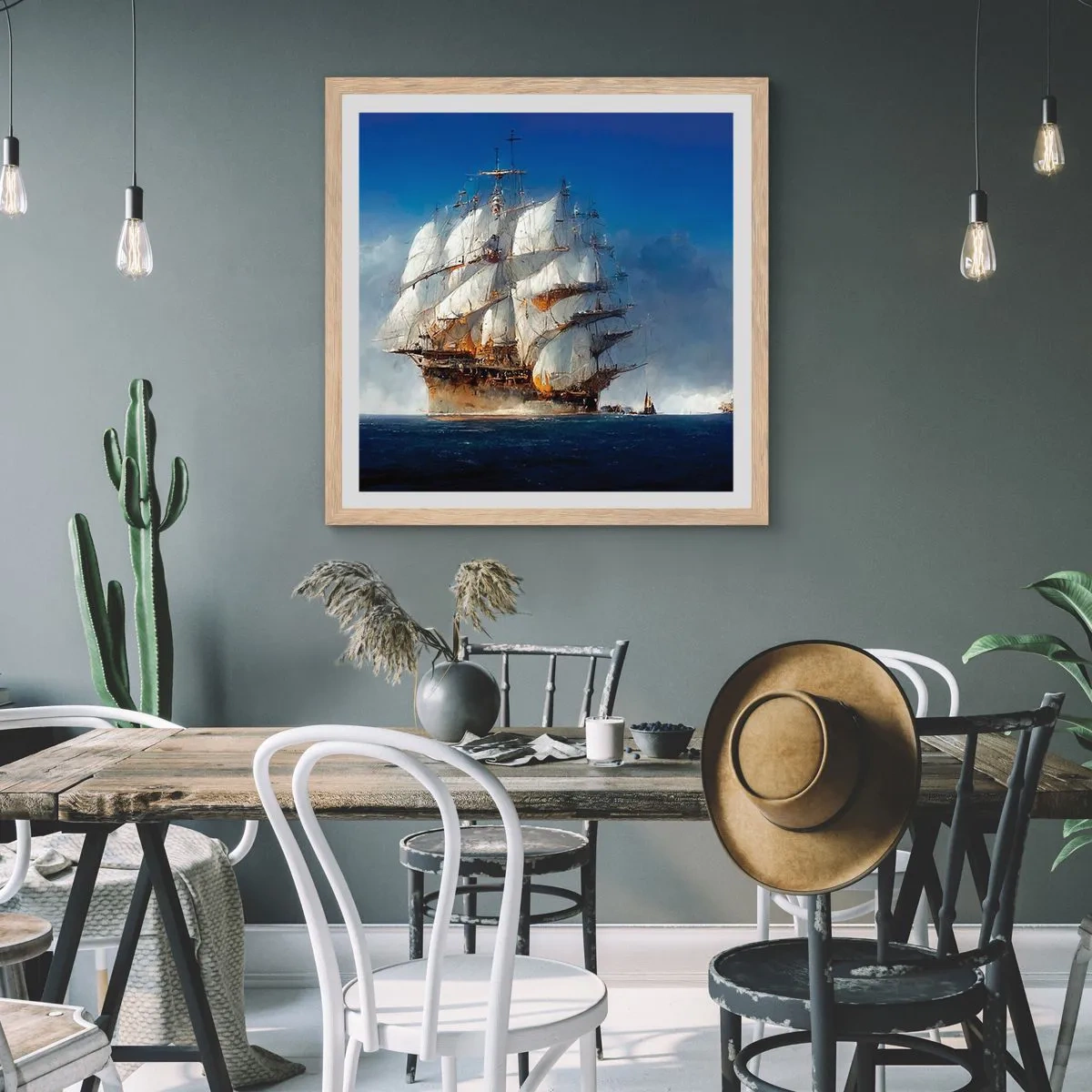 Affisch i ram av ljusek - The great glory! - 50x50 cm