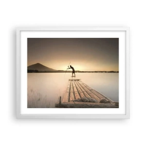 Affisch i vit ram - Före avkoppling - 50x40 cm