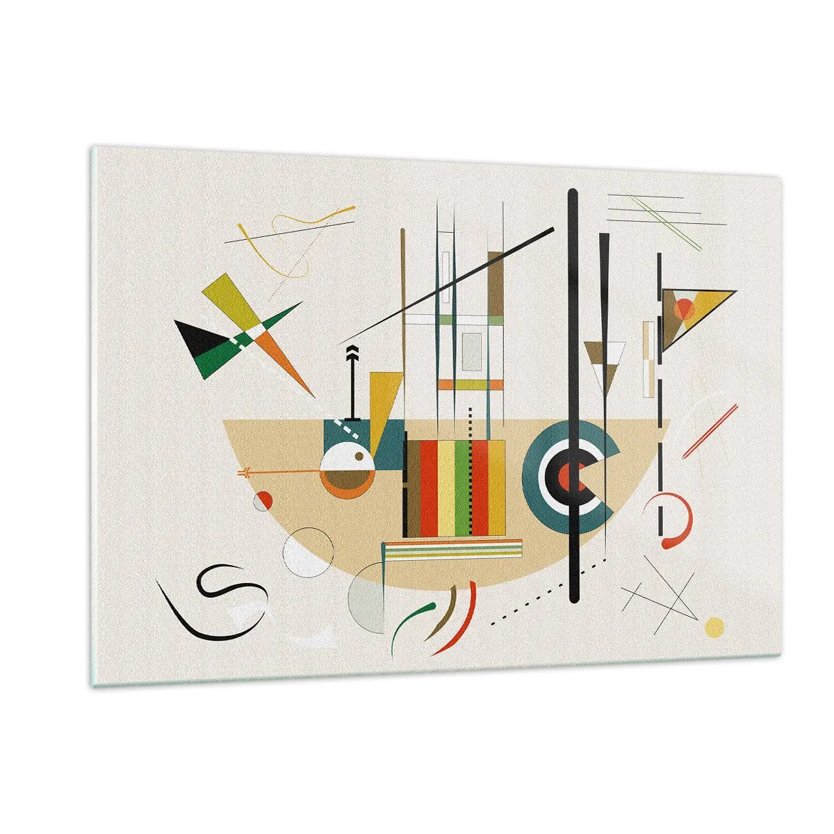 Glastavla - Bild på glas - Så världen skrattar - 120x80 cm