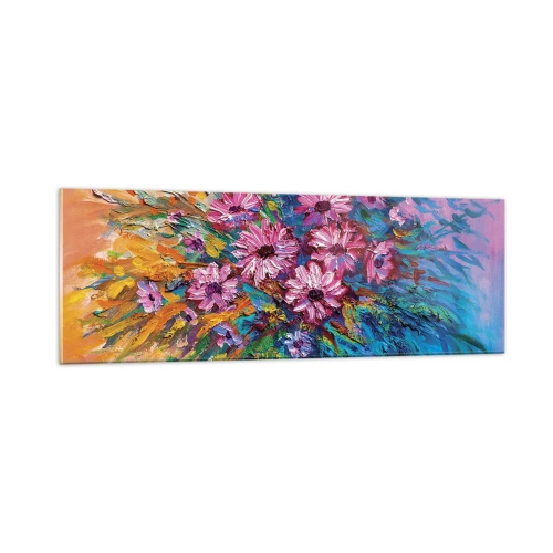 Glastavla - Bild på glas - Livets energi - 90x30 cm