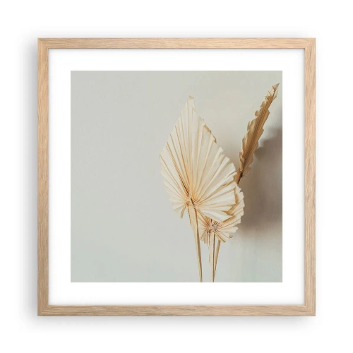 Affisch i ram av ljusek - När du behöver stillhet - 40x40 cm