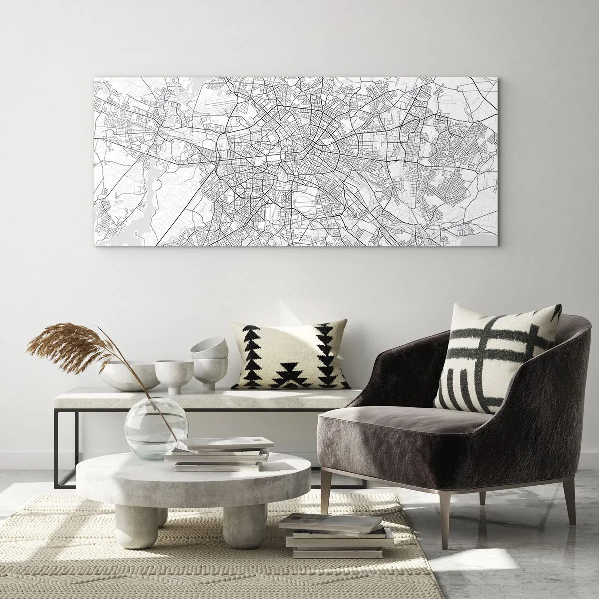 Glastavla - Bild på glas - Berlins blomma - 120x50 cm