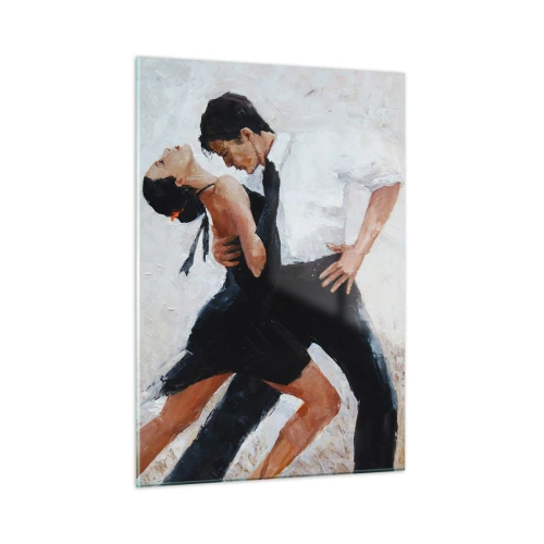 Glastavla - Bild på glas - Mina drömmars tango - 50x70 cm