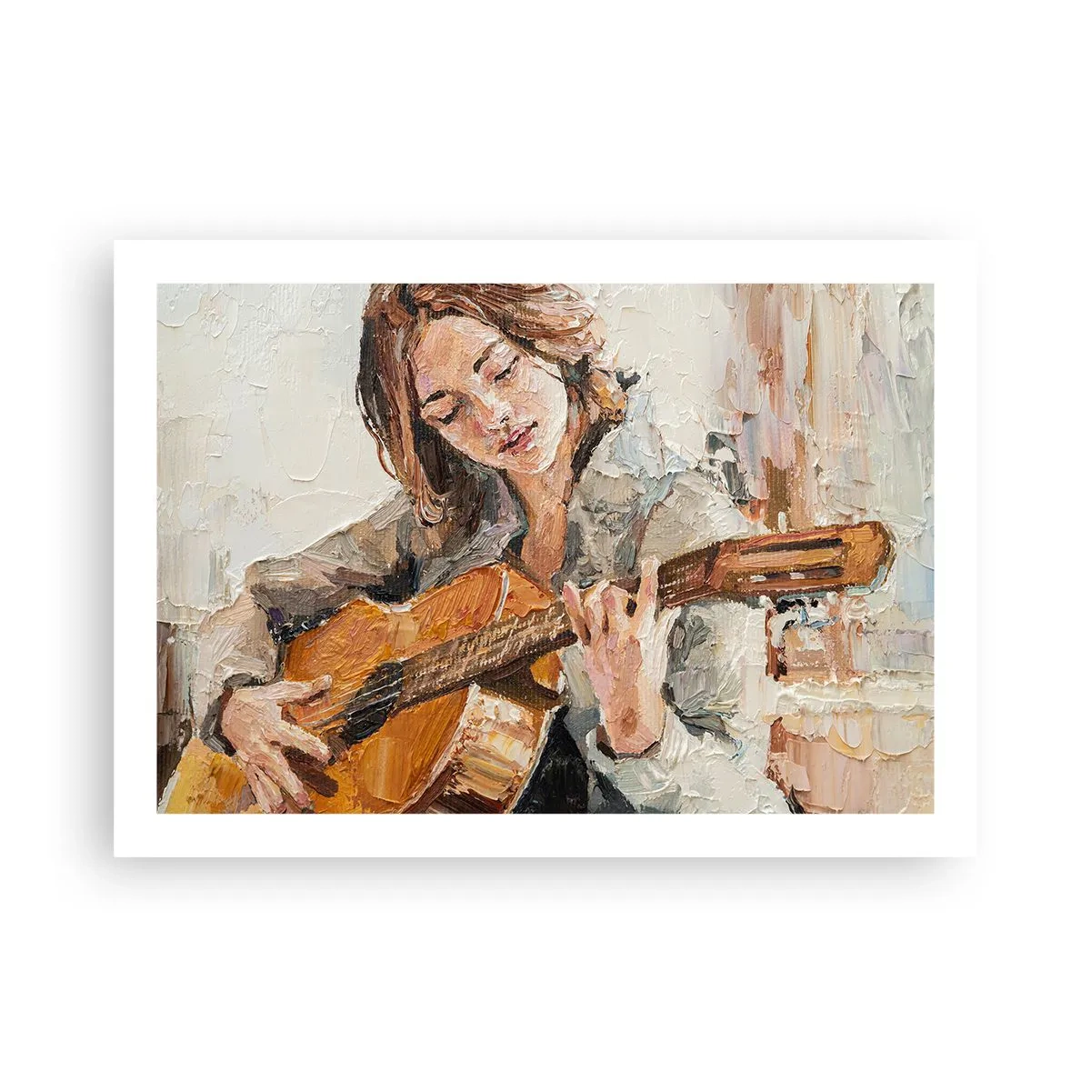 Affisch - Konsert för gitarr och en flickas hjärta - 70x50 cm
