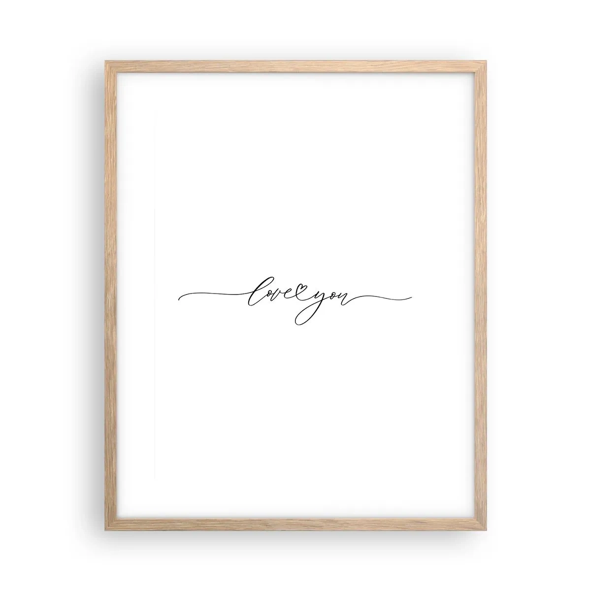 Affisch i ram av ljusek - Svart på vitt - 40x50 cm