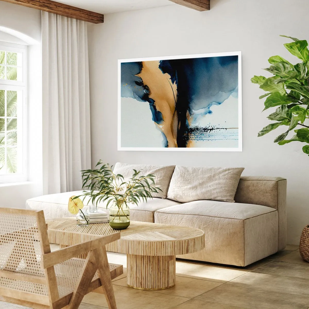 Affisch - Bakom ridån - 50x40 cm