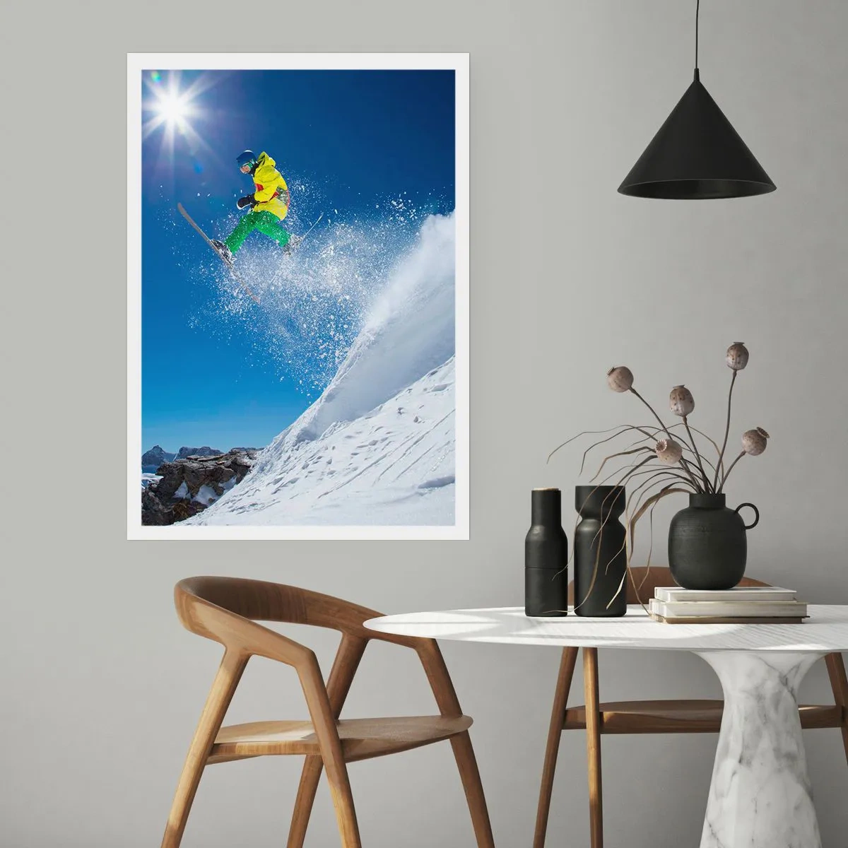 Affisch - Dansar med fjällen - 40x50 cm