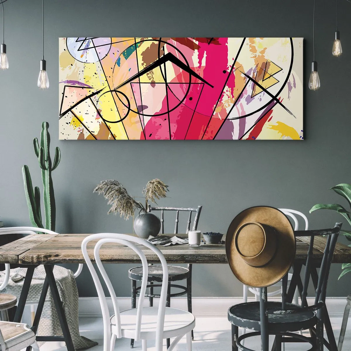 Canvastavla - Bild på duk - Explosion - 100x40 cm