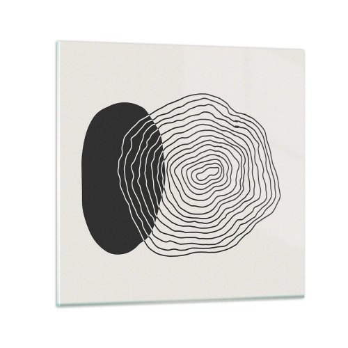 Glastavla - Bild på glas - Varaktighet och vibration - 30x30 cm