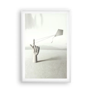 Affisch i vit ram - Test av styrka - 61x91 cm