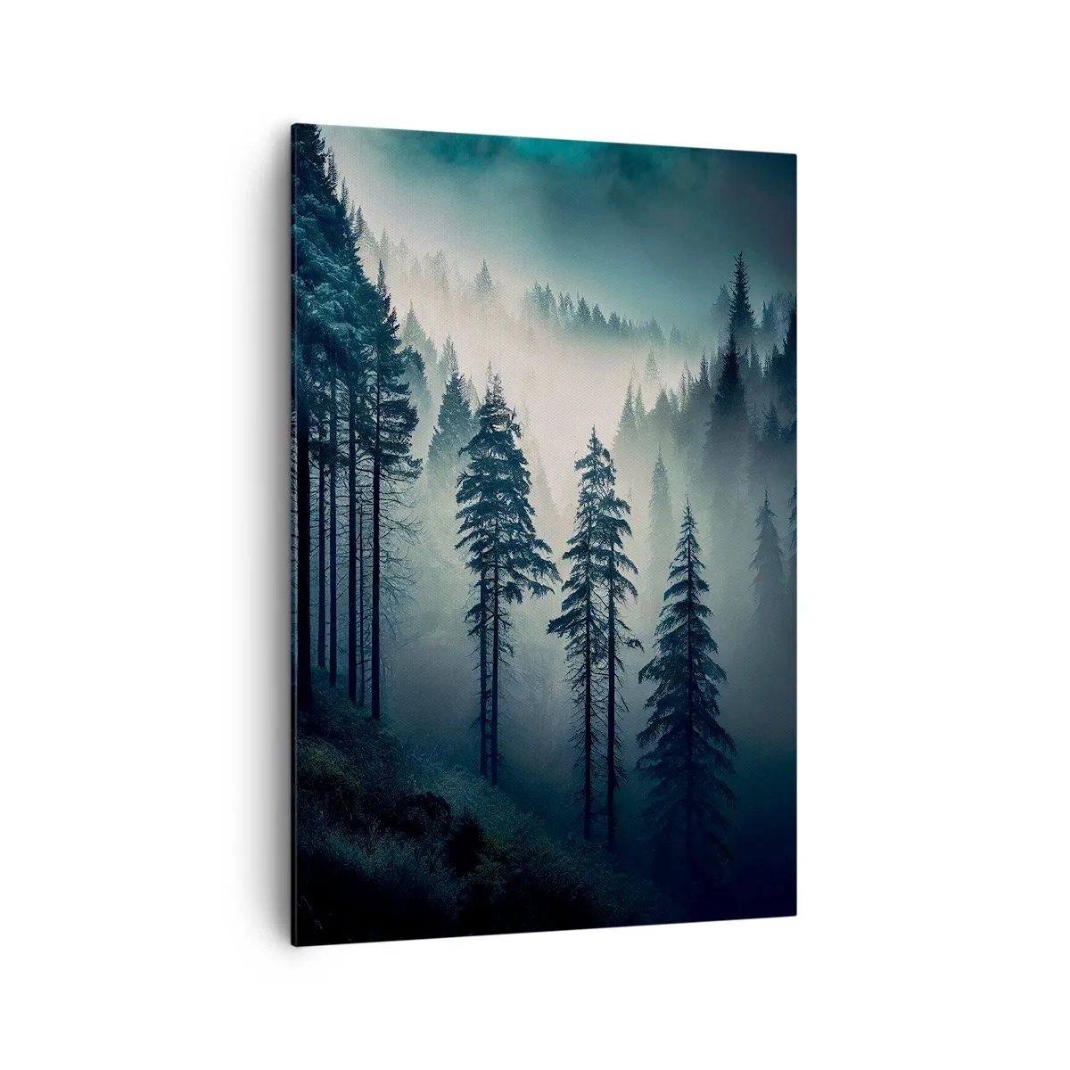 Canvastavla - Bild på duk - Morgon i fjällen - 70x100 cm