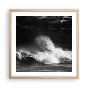 Affisch i ram av ljusek - Utmaning accepterad! - 50x50 cm