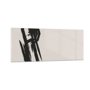 Glastavla - Bild på glas - En ostoppbar rörelse - 100x40 cm