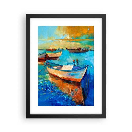 Affisch i svart ram - I en sydlig vik - 30x40 cm