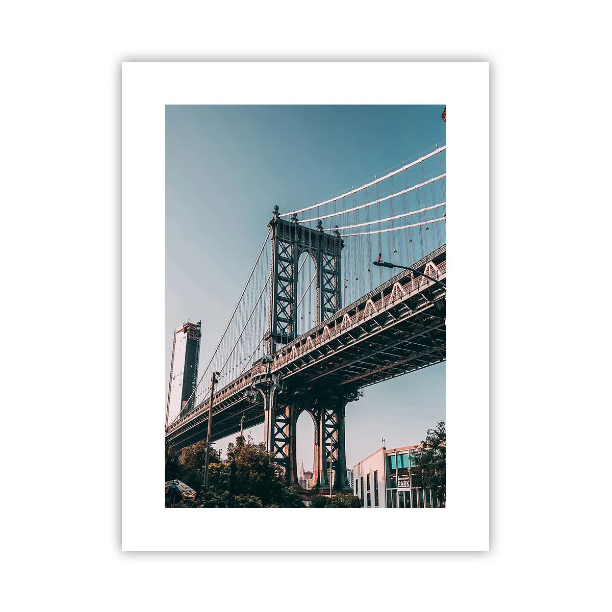 Affisch - Över stadens vågor - 30x40 cm