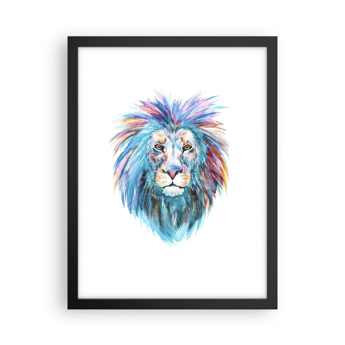 Affisch i svart ram - Elektrifierande aura - 30x40 cm