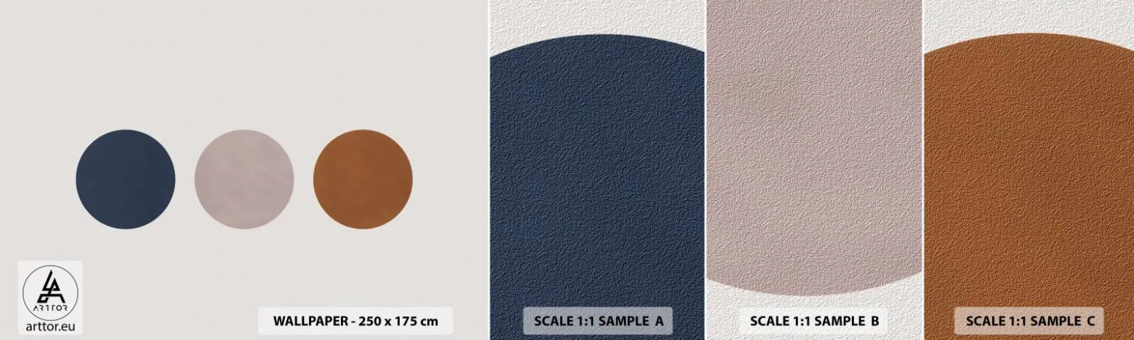 Provbit av självhäftande fototapet Deluxe Sticker - Perfektionens symbol - Abstraktion, Bit, Minimalism - 100x30 cm