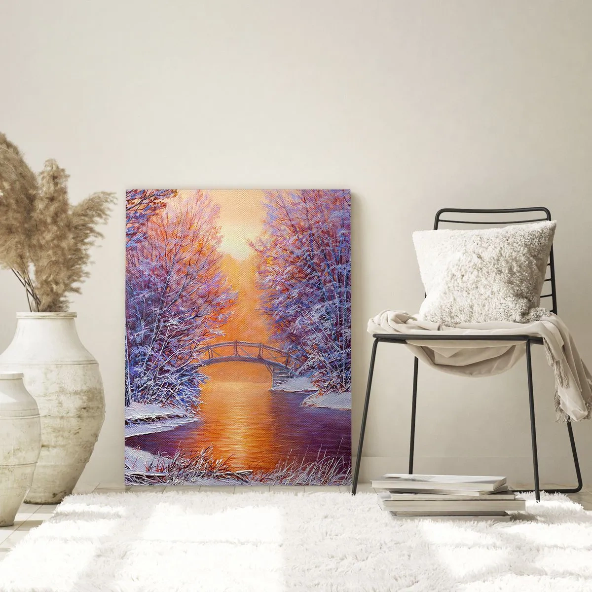 Glastavla - Bild på glas - Låt oss mötas här - 50x70 cm