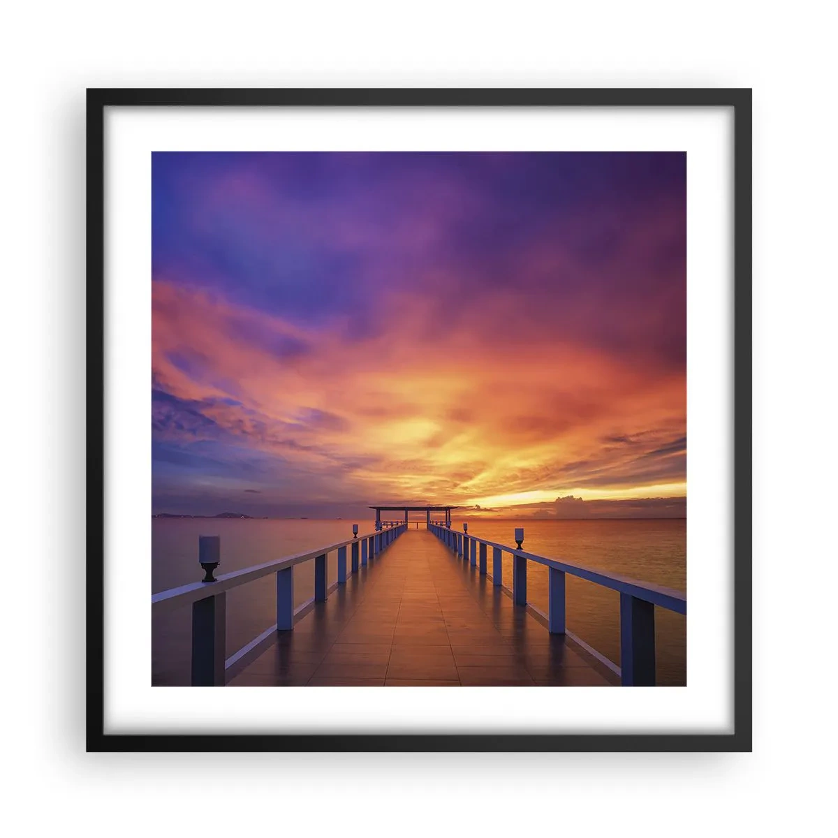 Affisch i svart ram - Utan ände - 50x50 cm