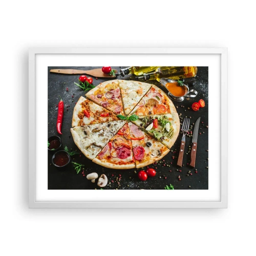 Affisch i vit ram - Smakurval - 50x40 cm