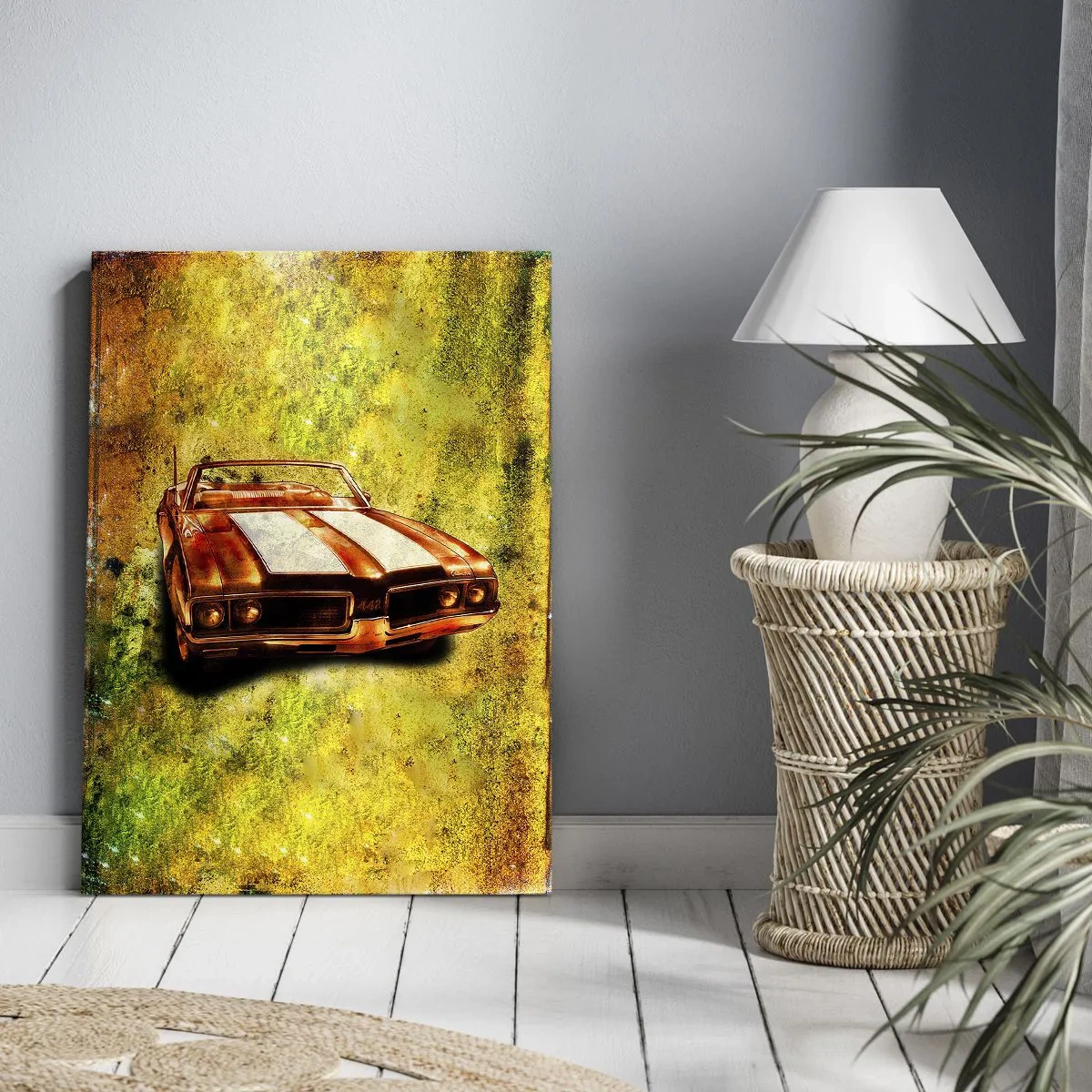 Canvastavla - Bild på duk - Kraft förtrollad i formerna - 80x120 cm