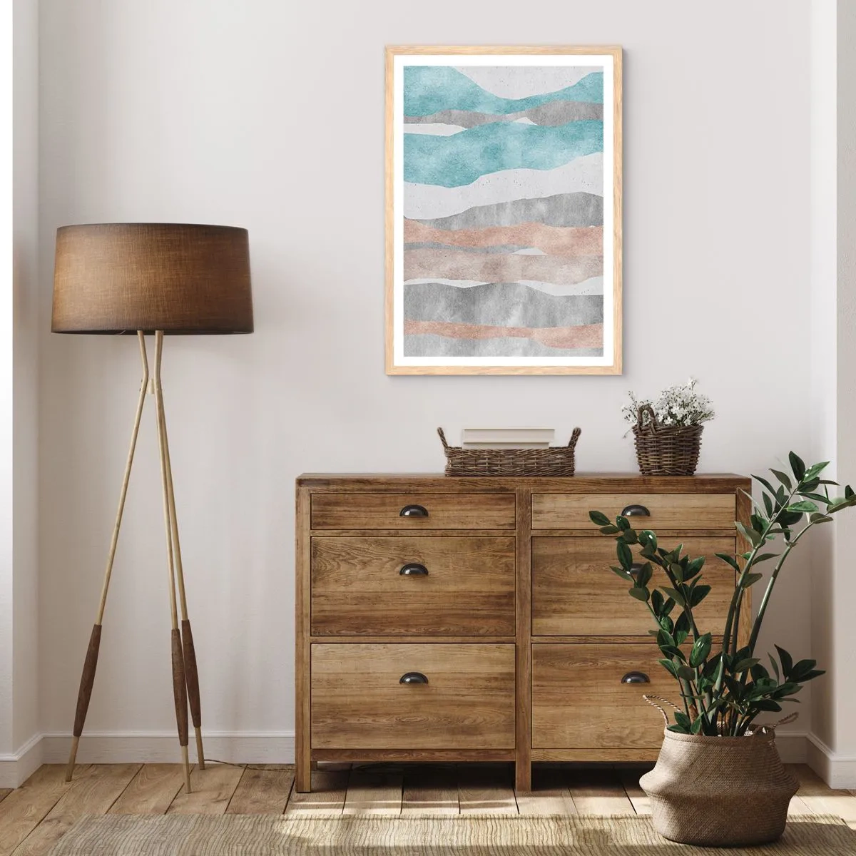 Affisch i ram av ljusek - Närhetsstudie - 50x70 cm
