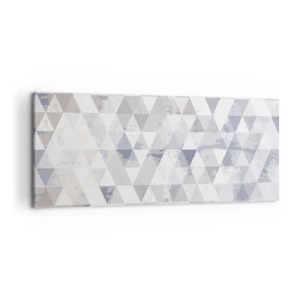 Canvastavla - Bild på duk - Trianglar - 100x40 cm