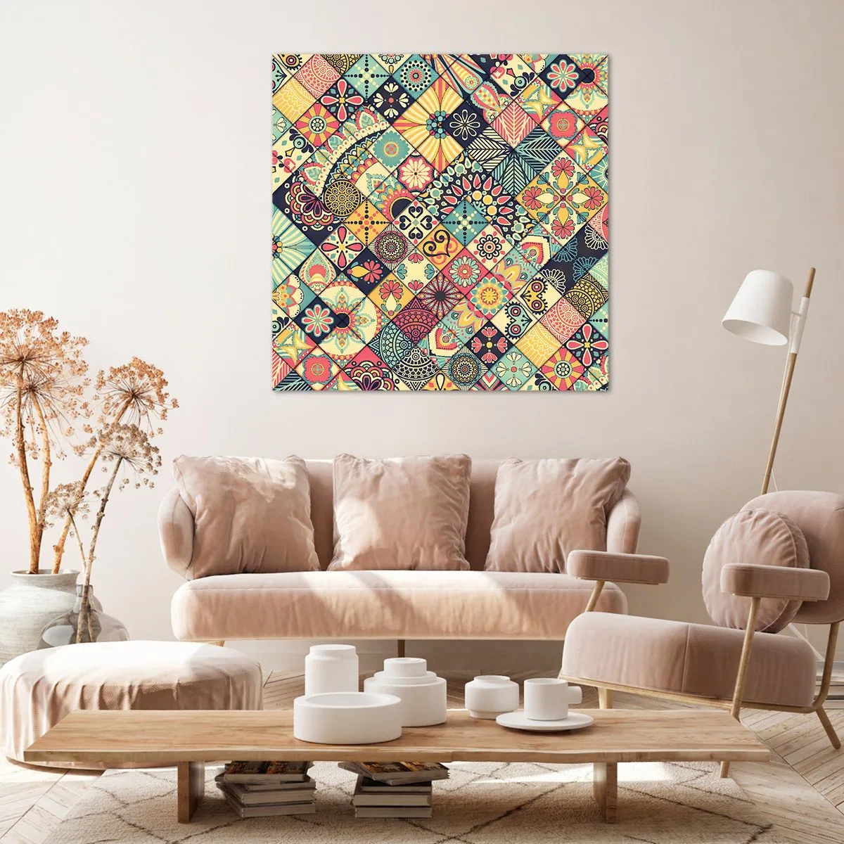 Canvastavla - Bild på duk - Marockansk stämning - 30x30 cm