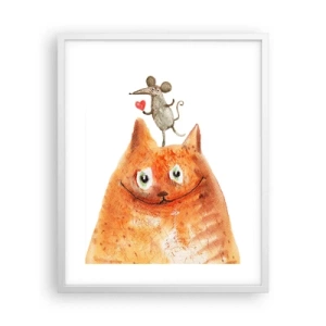 Affisch i vit ram - Kärlekens paradoxer - 40x50 cm