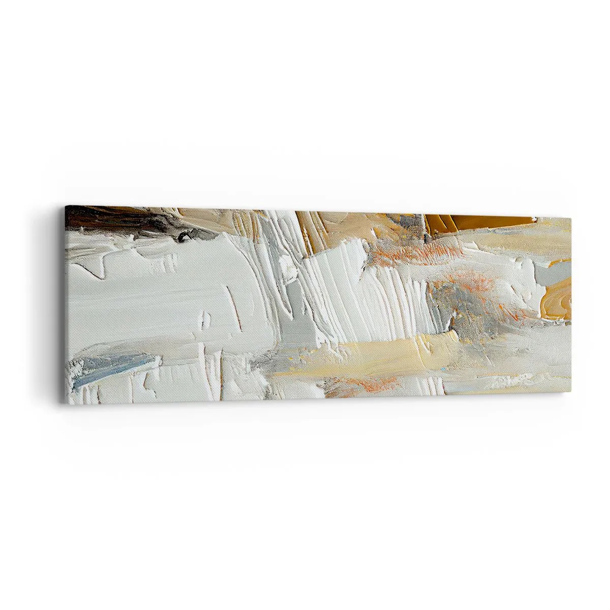 Canvastavla - Bild på duk - Färgstarka lager på lager - 90x30 cm